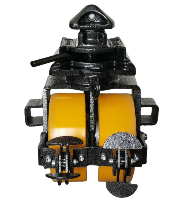 8x3 twin wheel container caster with twist lock