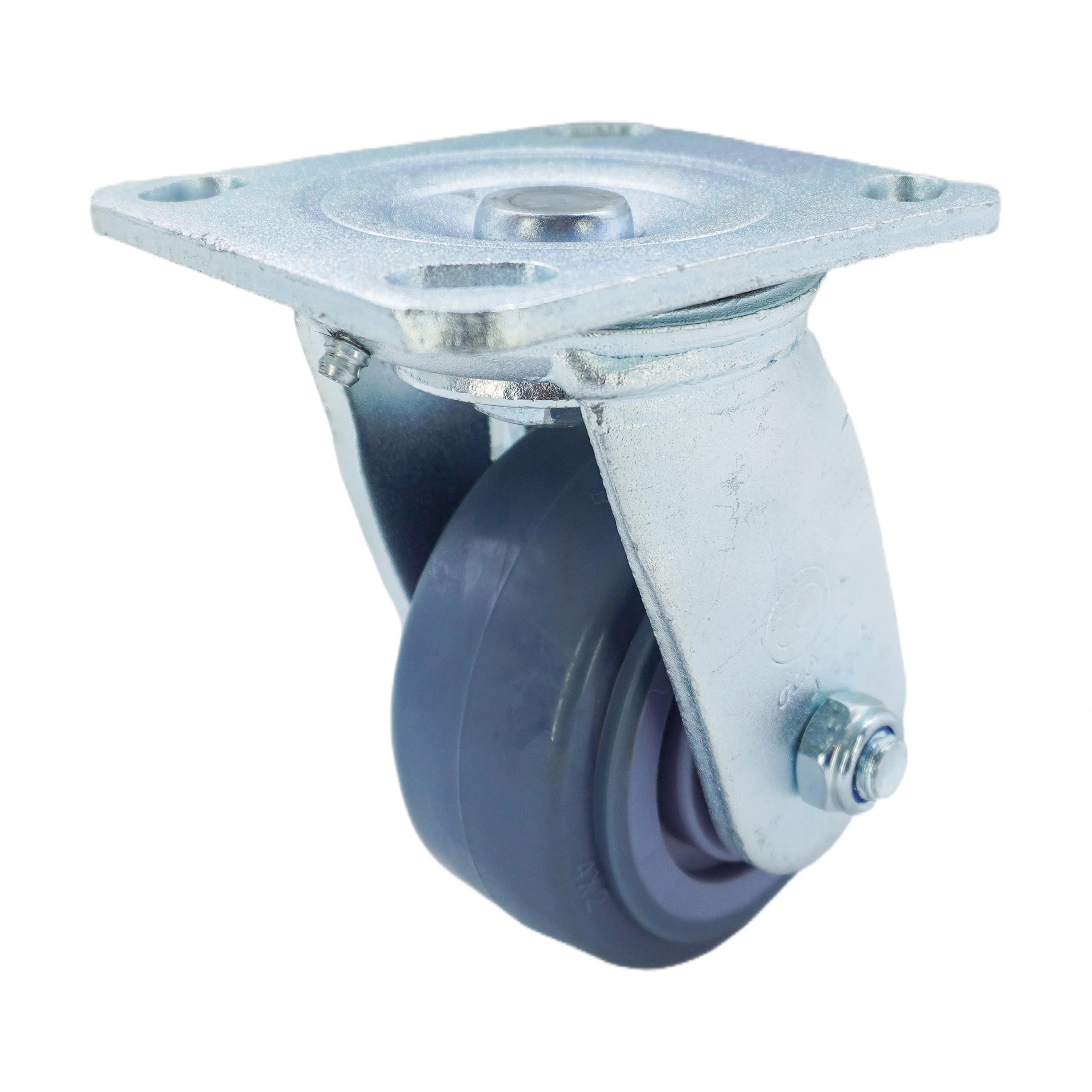 4 inch Premium TPR Wheel Top Plate Swivel Caster | 353 lbs Capacity