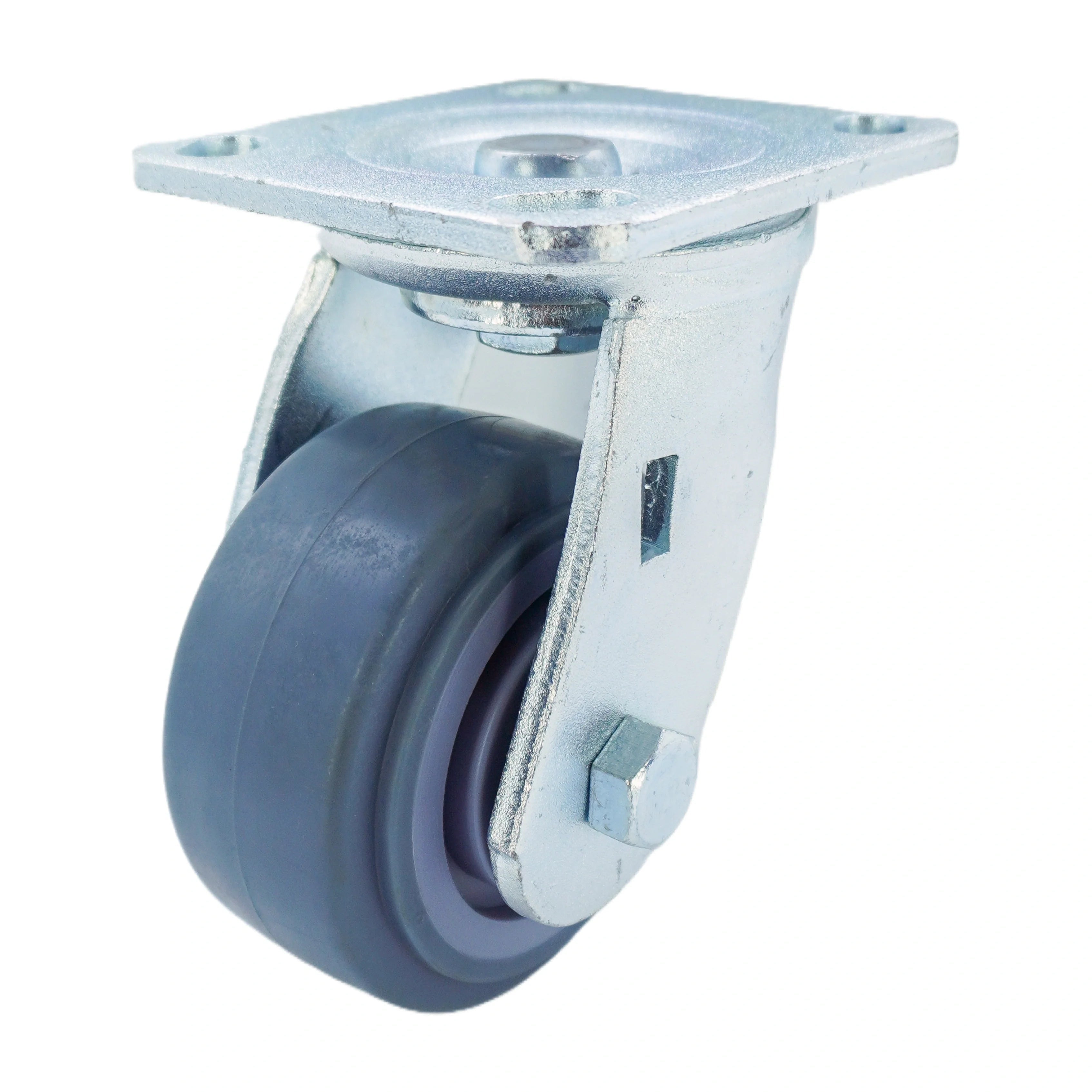 4 inch Premium TPR Wheel Top Plate Swivel Caster | 353 lbs Capacity