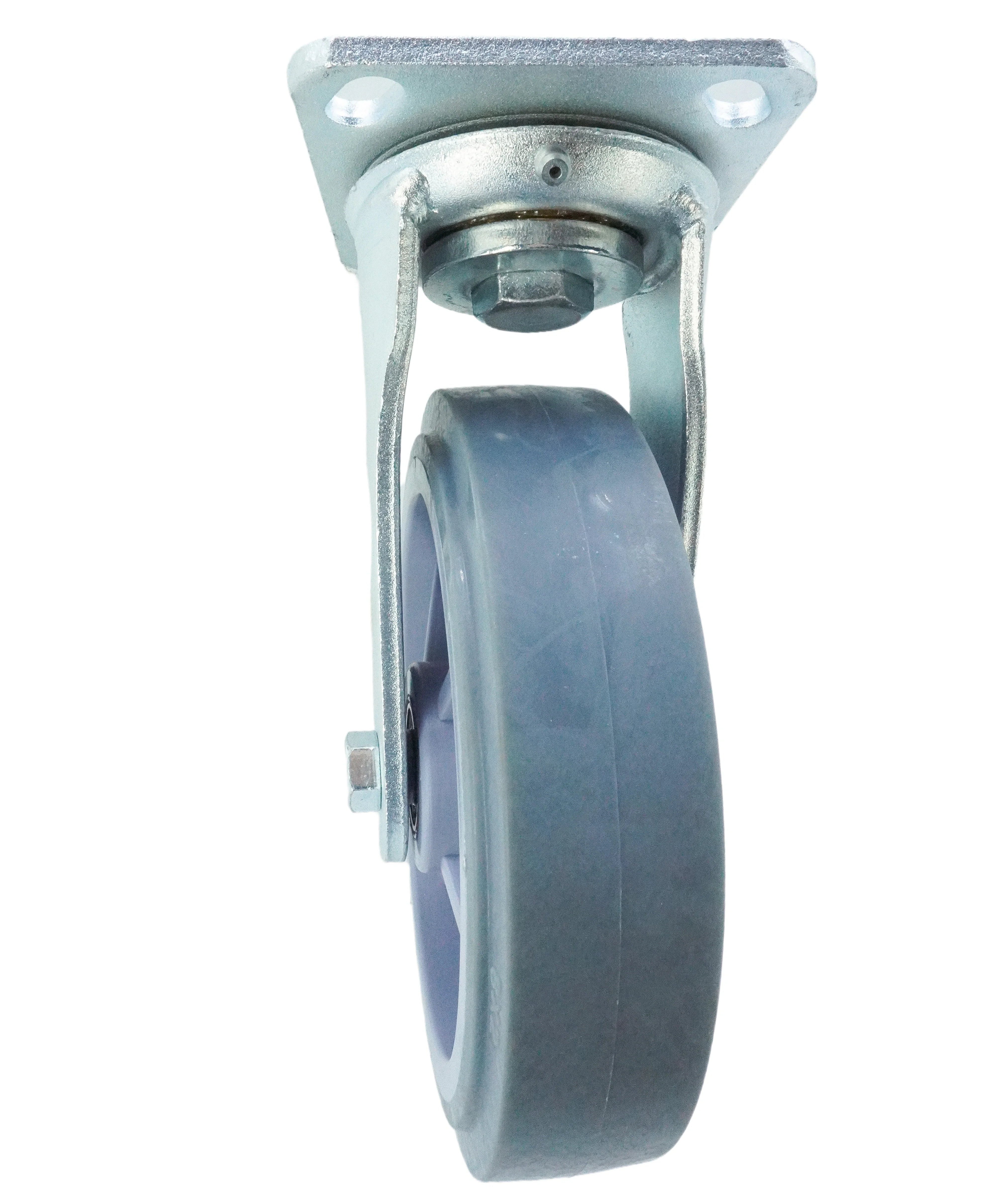 8 inch Premium TPR on Polyolefin Wheel Top Plate Swivel Caster – 683 lbs Capacity