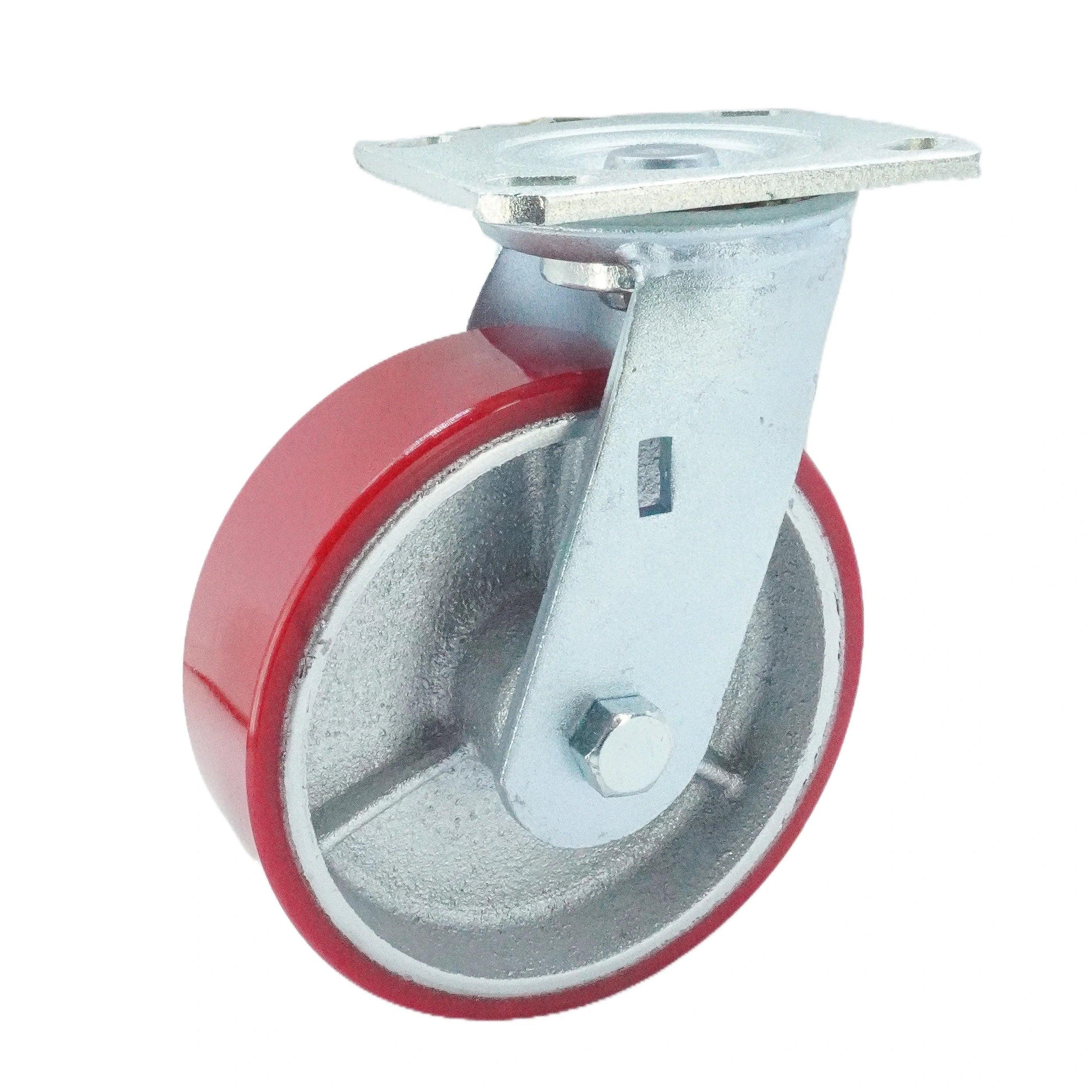 6 inch Polyurethane on Iron Wheel Swivel Caster | 904 lbs Load Capacity