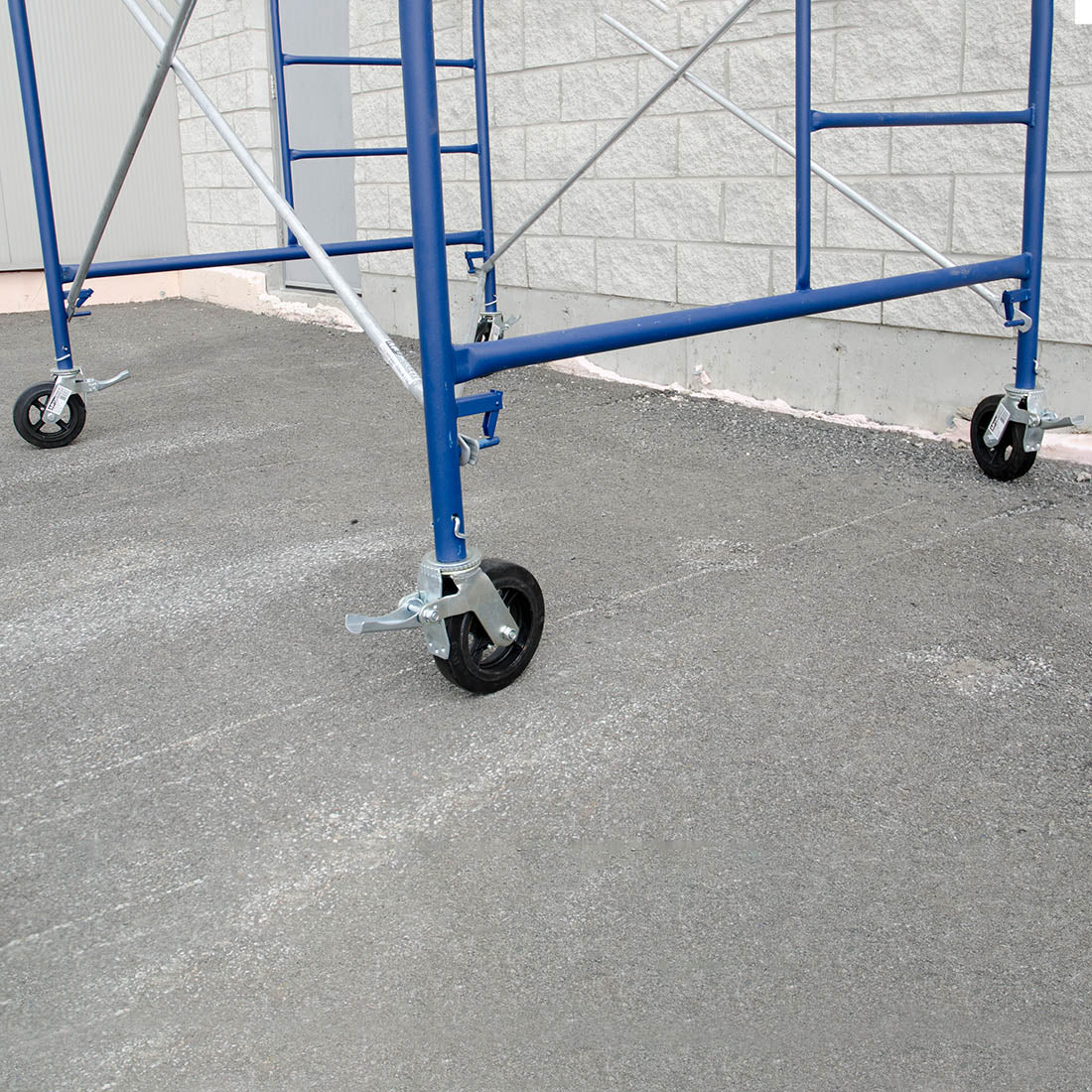 MT 8 inch Scaffolding Caster Wheels (Set of 4) - Double Lock + Stem Pins