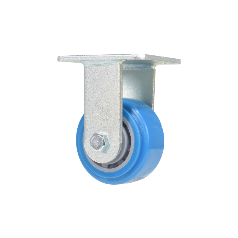 4×2 inch rigid polyurethane caster with top plate