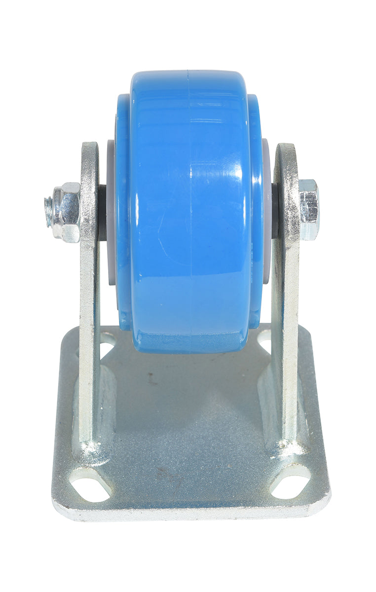 4 inch Premium PU Wheel Top Plate Rigid Caster | 617 lbs Capacity