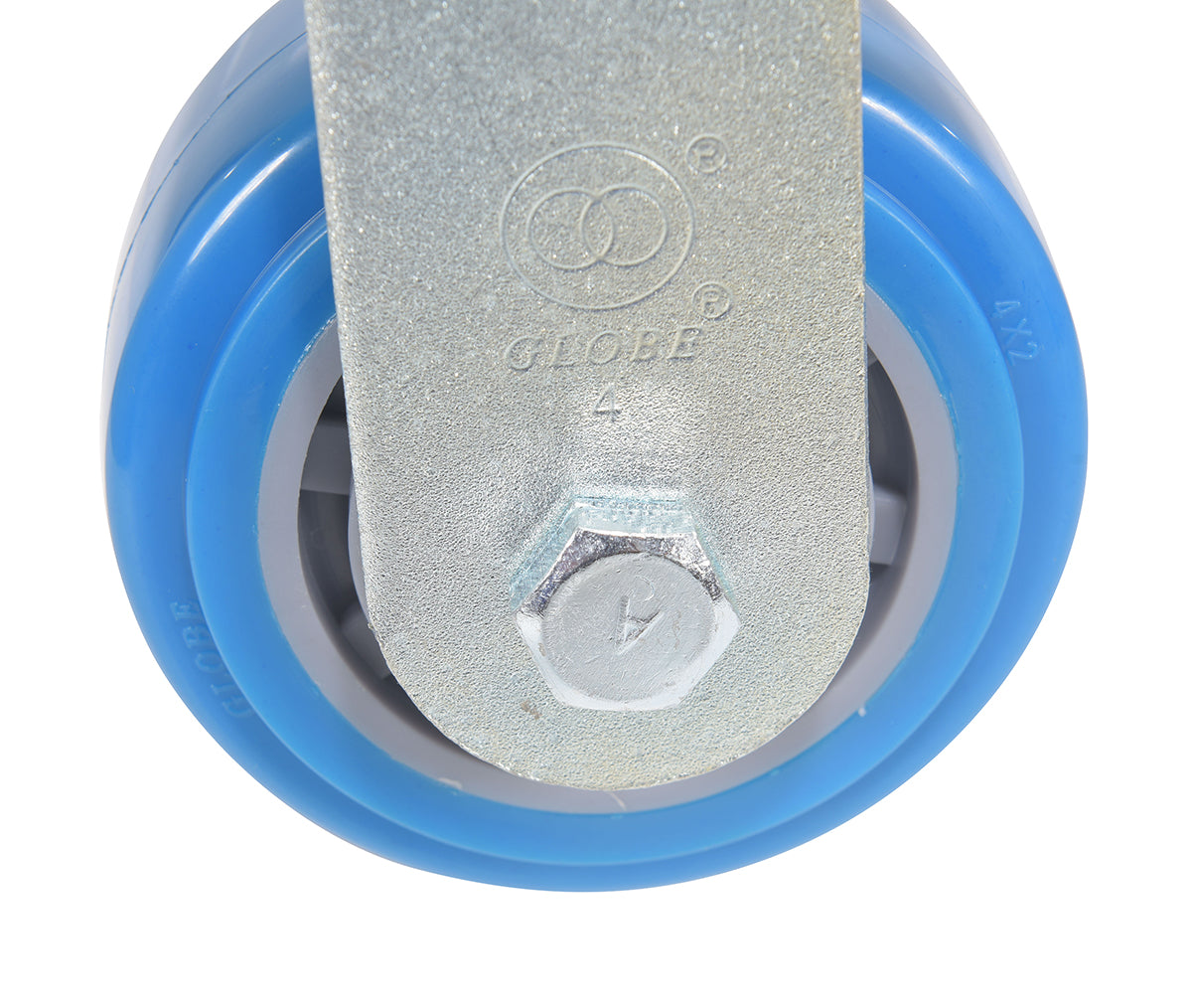 4 inch Premium PU Wheel Top Plate Rigid Caster | 617 lbs Capacity