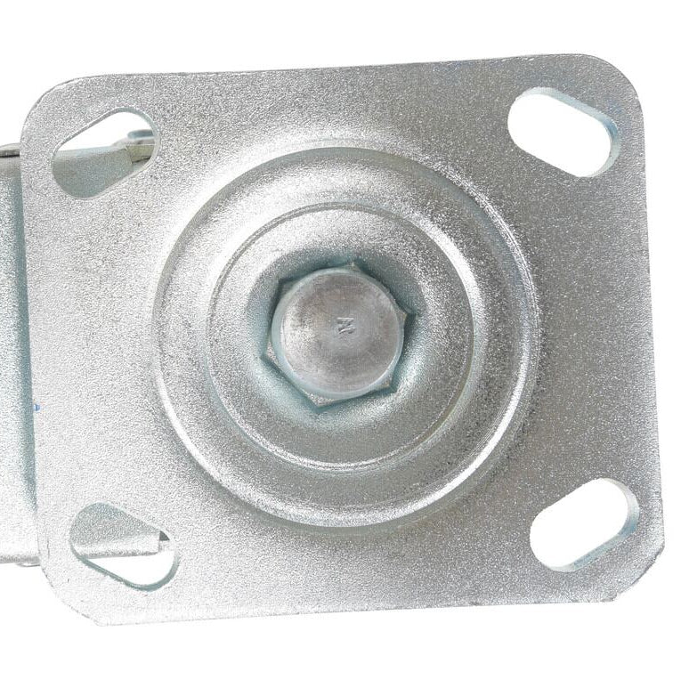 4 inch Premium PU Wheel Plate Swivel Caster with Nylon Total Lock | 617 lbs Capacity