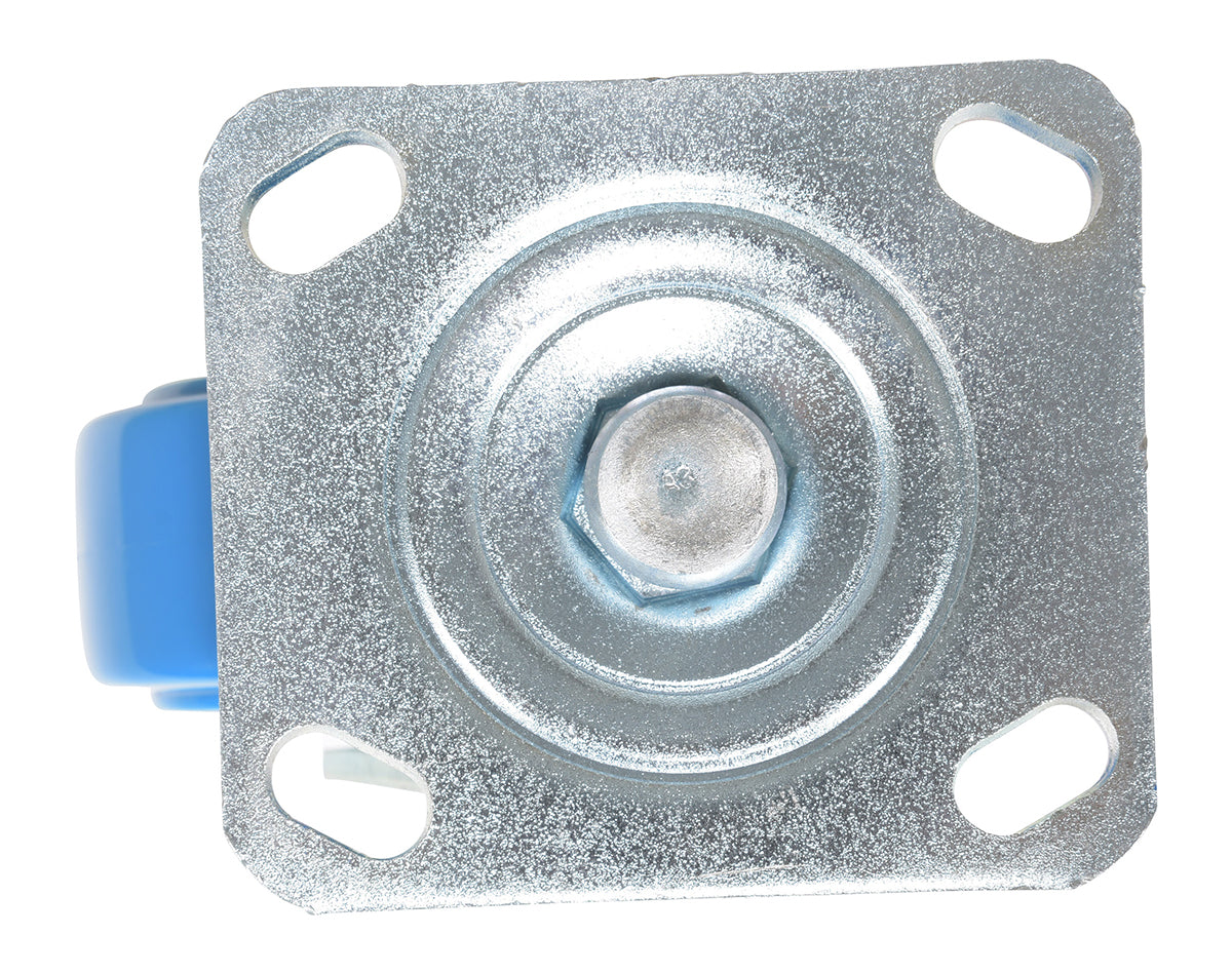 5 inch Premium Polyurethane on Polyolefin Wheel Top Plate Swivel Caster | 772 lbs Capacity