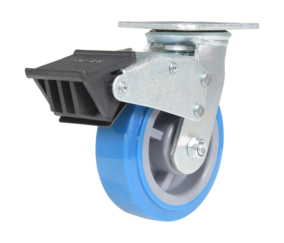 6 inch Premium Polyurethane Tread over Polyolefin Core Swivel Caster – 904 lbs Capacity