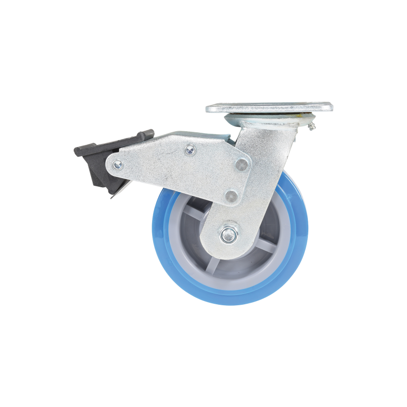 6 inch Premium Polyurethane Tread over Polyolefin Core Swivel Caster – 904 lbs Capacity