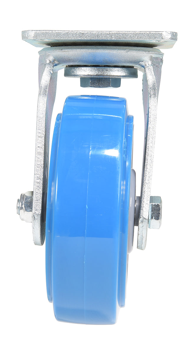 6 inch Premium Polyurethane-on-Polyolefin Wheel Top Plate Swivel Caster | 904 lbs Capacity