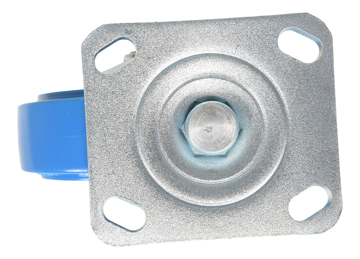 6 inch Premium Polyurethane-on-Polyolefin Wheel Top Plate Swivel Caster | 904 lbs Capacity