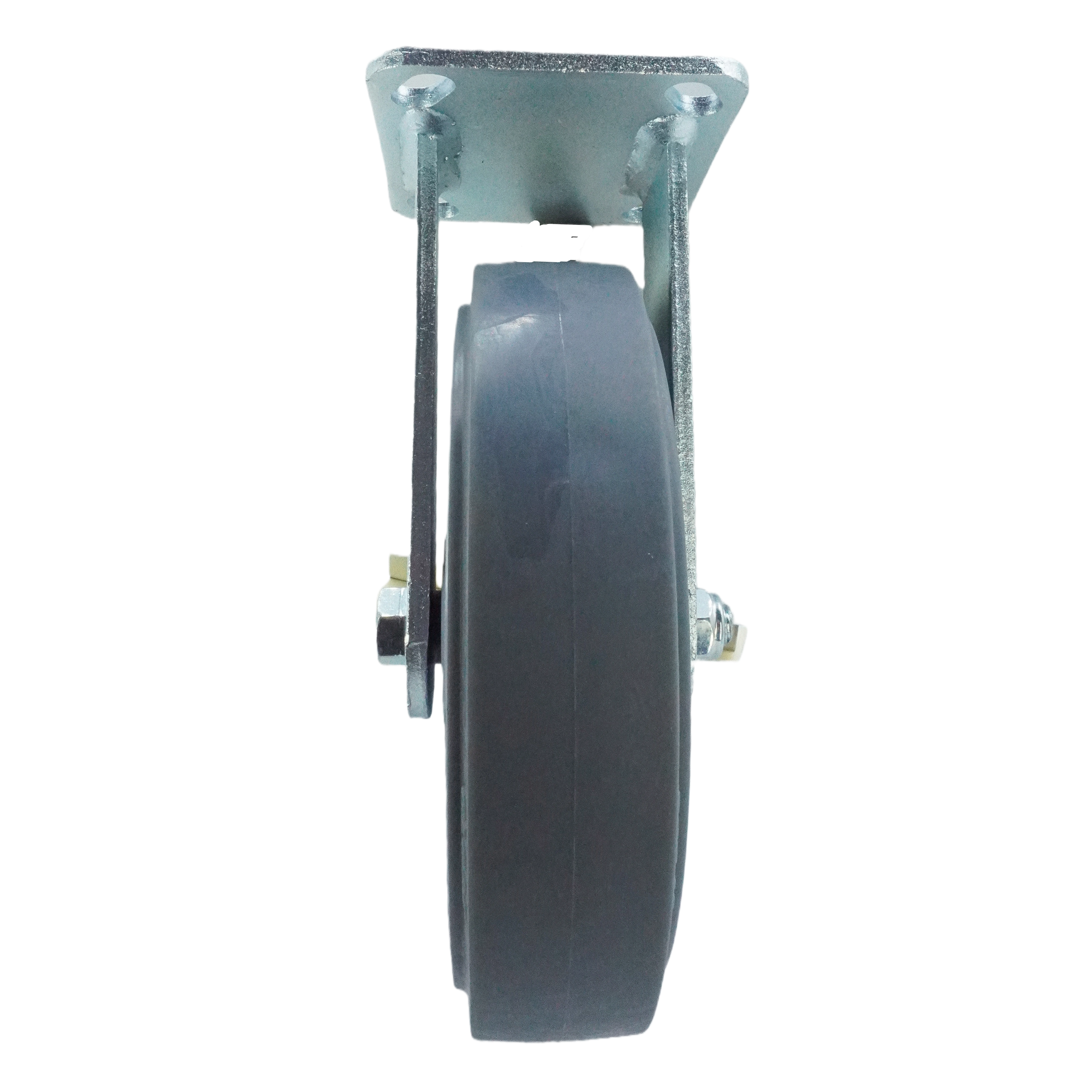 8 inch Premium TPR on Polyolefin Wheel Top Plate Rigid Caster – 683 lbs Capacity