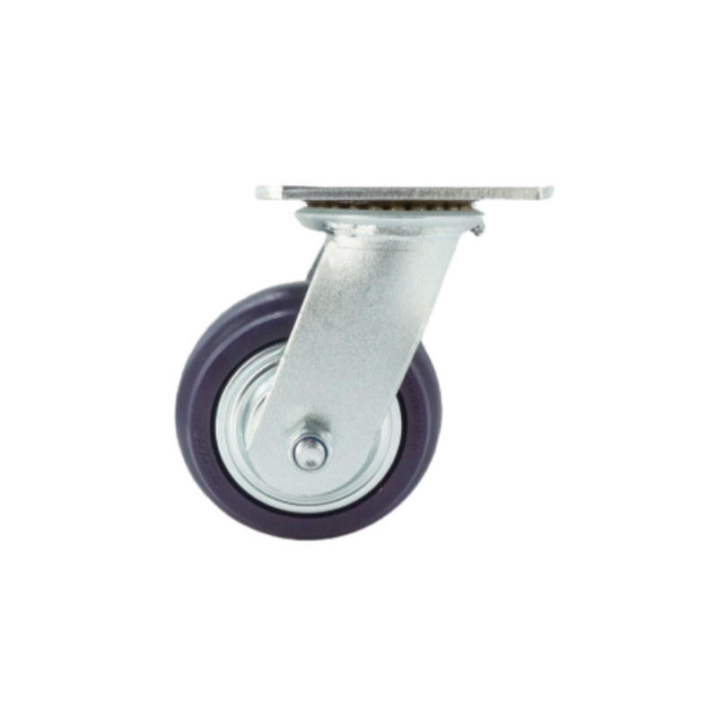 Top plate swivel caster side profile